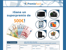 Tablet Screenshot of premiofacil.es